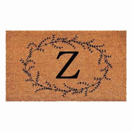 Calloway Mills Monogram Door Mat, Black, Natural, 30 in W x 48 in L 108363048Z